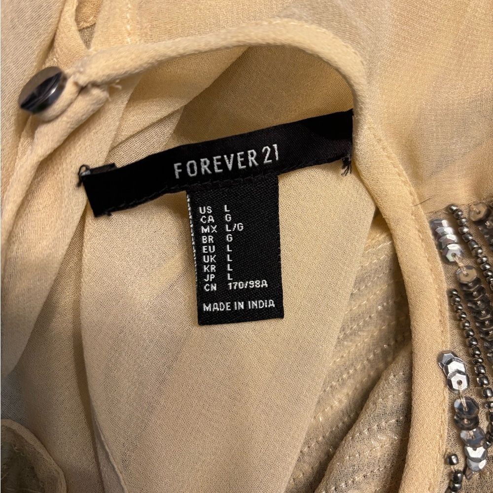 Forever 21 Metallic Sequin Tank Top - Picture 3 of 3